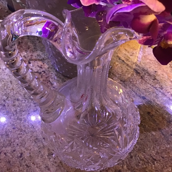 Antique American Brilliant Period ABP Hand Cut Crystal Cruet Decanter - Picture 11 of 12